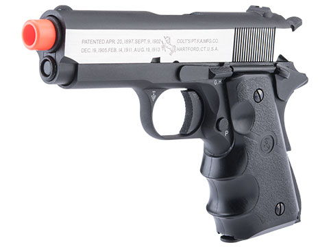 Cybergun Colt Licensed 1911 Airsoft Gas Blowback Pistol (Color: Two-Tone Silver - Black / Officer / Gas / Gun Only)