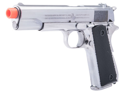 Cybergun Colt Licensed 1911 Airsoft Gas Blowback Pistol (Color: Silver / Government / CO2 / Gun Only)