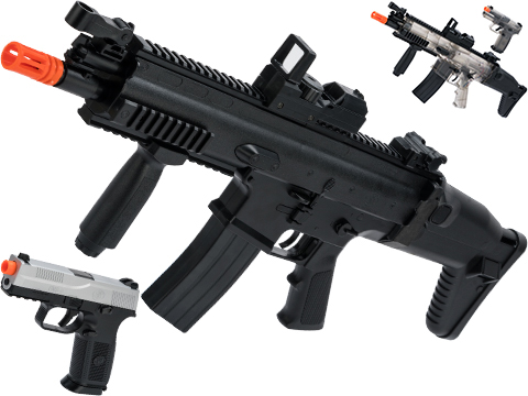 FN Herstal Licensed SCAR-L Airsoft AEG and FNS-9 Pistol Starter Kit by Cybergun 