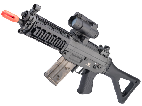 Cybergun / Swiss Arms Licensed SG552 Commando Airsoft AEG Rifle (Model: Standard / Polymer Receiver w/ Quad Rail)