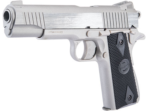 Cybergun Auto Ordnance Licensed 1911 Pellet .177 cal CO2 Non-Blowback Air Pistol (Model: Brushed Stainless 1911)