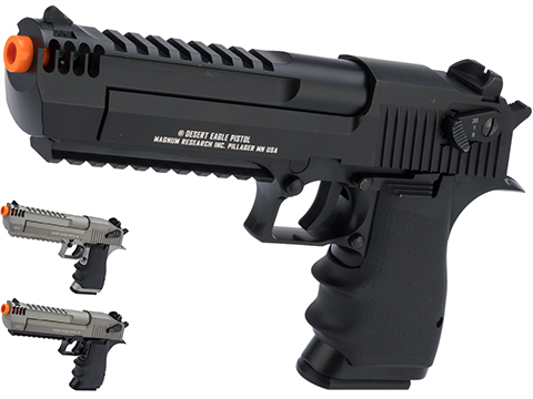 Magnum Research Licensed Semi/Full Auto Metal Desert Eagle L6 CO2 Gas Blowback Airsoft Pistol by KWC (Color: 2-Tone)