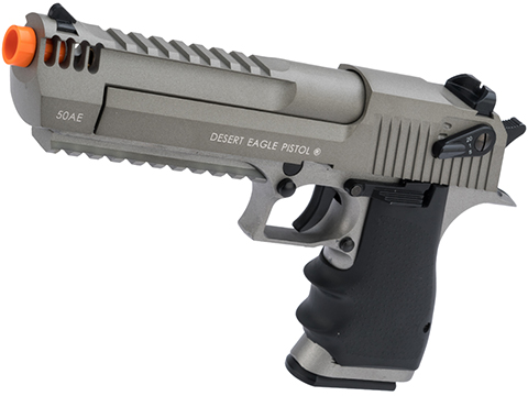 Magnum Research Licensed Semi/Full Auto Metal Desert Eagle L6 CO2 Gas Blowback Airsoft Pistol by KWC (Color: Grey / Semi and Auto)