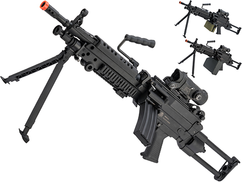 Cybergun FN Licensed M249 MINIMI Featherweight Airsoft Machine Gun 