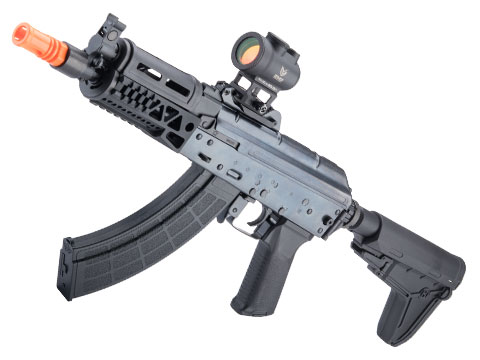 Kalashnikov Cybergun Bolt Airsoft AKS74U Tactical B.R.S.S EBB Airsoft AEG Rifle (Color: Black)