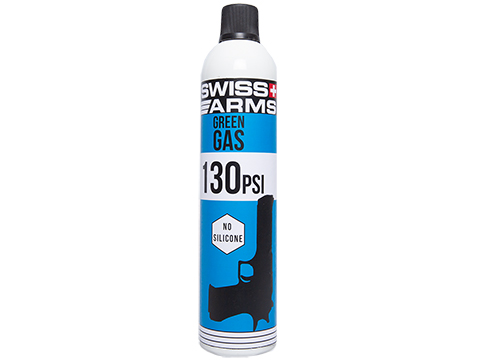 Swiss Arms Green Gas Bottle (Model: Non-Lubricated / 760ml / 130 PSI / Single Bottle)