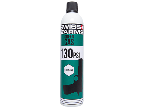 Swiss Arms Green Gas Bottle (Model: Lubricated / 760ml / 130 PSI / Single Bottle)