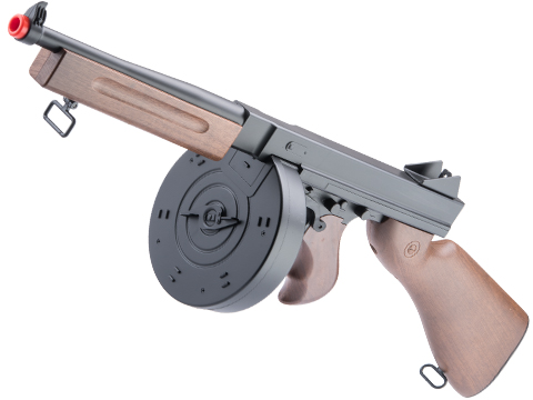 Cybergun Licensed Thompson M1928A1 Airsoft LPAEG Rifle (Model: Drum Magazine)