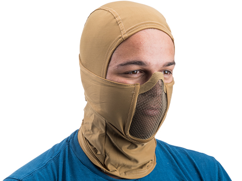 Swiss Arms Cobra Stalker Balaclava w/ Mesh Mouth Protector (Color: Coyote)