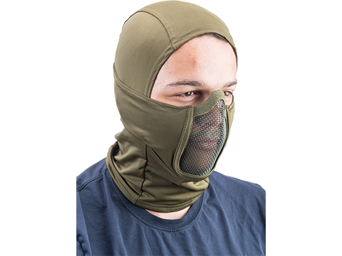 Swiss Arms Cobra Stalker Balaclava w/ Mesh Mouth Protector (Color: OD Green)