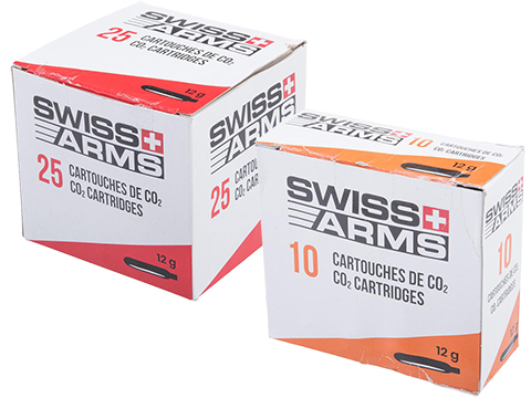 Swiss Arms 12g CO2 Cartridge (Package: Box of 10)