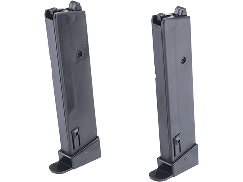 Cybergun 12 Round Spare Magazine for Cybergun M1911A1 Series Spring Airsoft Pistols (Model: 2 pack)