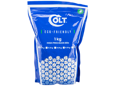 Colt Licensed Eco-Friendly Biodegradable Precision Airsoft BBs (Weight: 0.28g / 1kg)