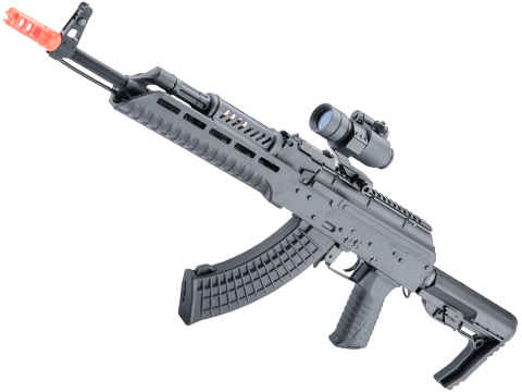 CYMA Tactical AK w/ CQB M4 Stock (Color: Black / CYMA Standard)