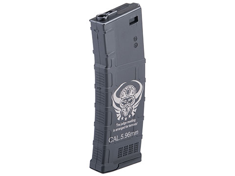 CYMA 220rd Mid-Cap Laser Etched Polymer Magazine for M4/M16 Series Airsoft AEG Rifles (Style: Judge)