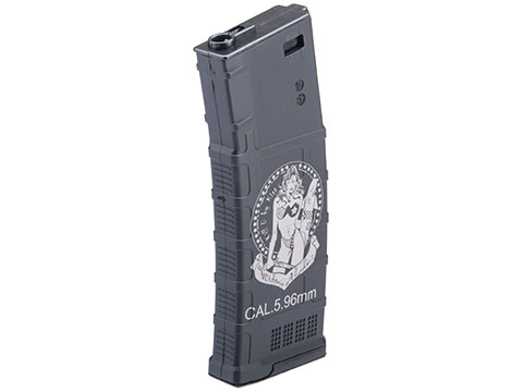 CYMA 220rd Mid-Cap Laser Etched Polymer Magazine for M4/M16 Series Airsoft AEG Rifles (Style: Widow Maker)