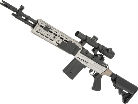 CYMA Sport Full Metal M14 EBR Designated Marksman Rifle Airsoft AEG (Color: Dual Tone / Crane Stock / Gun Only)