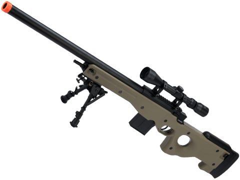 CYMA Standard L96 Bolt Action High Power Airsoft Sniper Rifle (Color: Tan / Add Scope)
