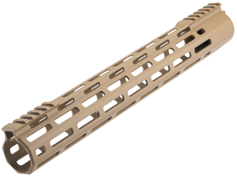 CYMA Lite Free Float M-LOK Rail System for M4/M16 Series Airsoft AEG Rifles (Size: 13.7 / Dark Earth)