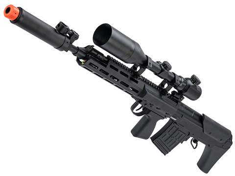 CYMA SVU Dragonov Airsoft AEG Bullpup Sniper Rifle (Model: M-LOK / Black)
