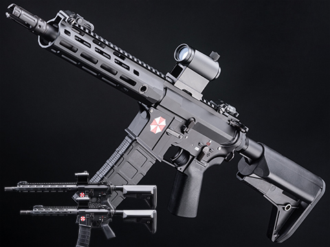 EMG Umbrella Corporation Weapons Research Group Licensed M4 M-LOK 2022 Ver. Airsoft AEG Rifle w/ Color Fill 