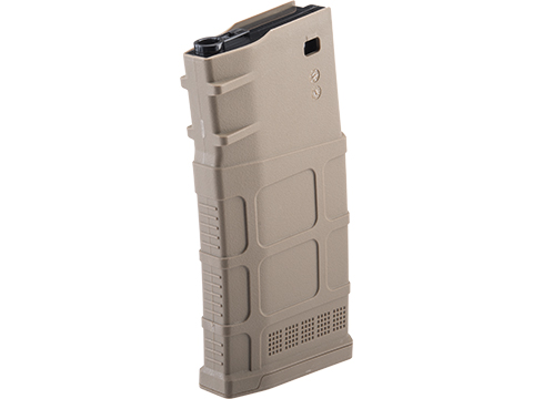 CYMA 110rd Polymer Mid-Cap Magazine for SR-25 Series Airsoft AEG Rifles (Color: Tan)