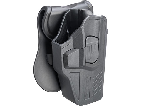 Matrix G4 Hardshell Adjustable Holster for GLOCK G19 Series Airsoft Pistols (Type: Black / Paddle Attachment)