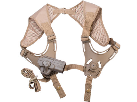 EMG Matrix Hardshell Adjustable Holster for SAI BLU Series Pistols (Color: Flat Dark Earth / Shoulder Harness Attachment)