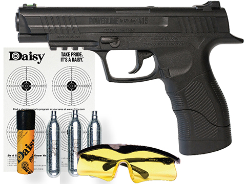 Daisy 415 CO2 Powered Semi-Auto Air Pistol Starter Package (.177 cal Air Gun)