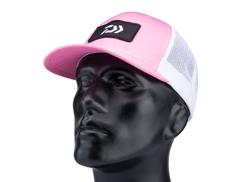 Daiwa D-VEC Trucker Hat w/ Embroidered Logo (Color: Pink & White), MORE ...