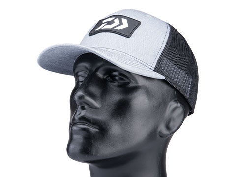 Daiwa D-VEC Trucker Hat w/ Rubber Patch Logo (Color: Grey & Black)