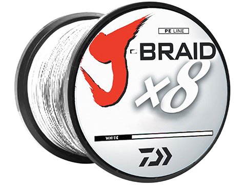 Daiwa J-Braid 8-Strand Woven Round Braid Line (Color: White / 65