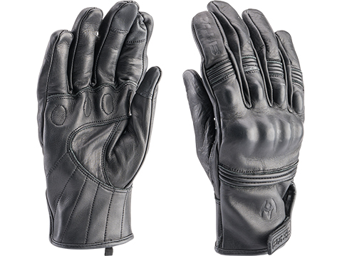 Damascus Gear All-Leather Gloves w/ Knuckle Armor 