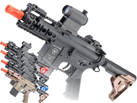 6mmProShop Strike Industries Licensed Raider M4 Airsoft AEG Rifle w/ CNC Strike Pit Stock 