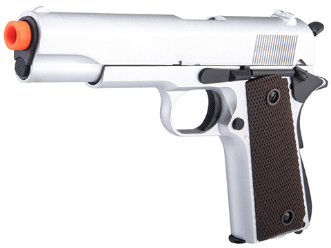 Double Bell M1911A1 Airsoft Gas Blowback Pistol (Color: Silver / Green Gas)