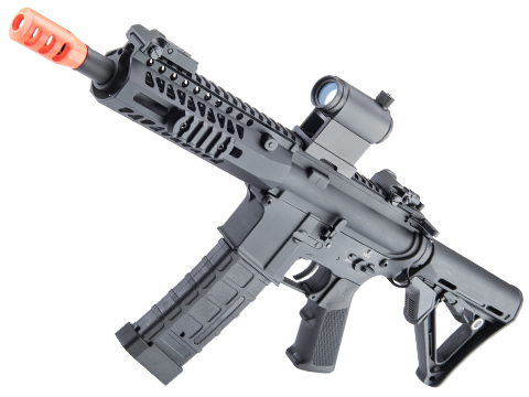 6mmProShop Full Metal AR-15 M4 Airsoft AEG w/ M-LOK Handguard (Color: Black / 7 RIS)