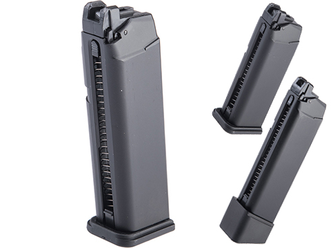 Double Bell 24 Round Green Gas Magazine for Glock (VFC System) & Compatible Airsoft Gas Blowback Pistols (Model: Standard)