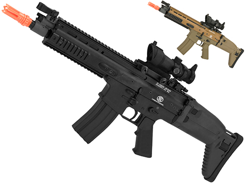 FN Herstal Licensed Full Metal SCAR-L Airsoft AEG Rifle by Cybergun (Color: Black)