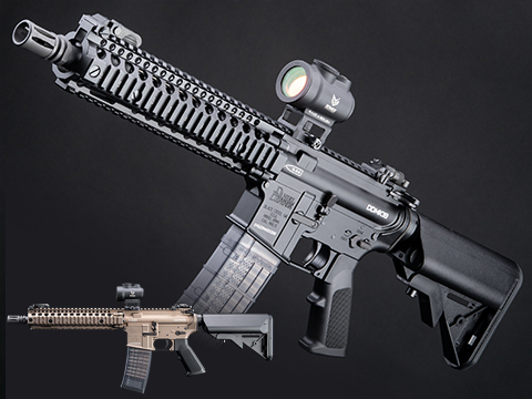 EMG CGS Series Daniel Defense Licensed MK18 Gas Blowback Airsoft Rifle by CYMA (Color: Black)