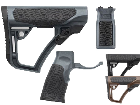 Daniel Defense Buttstock, Pistol Grip, & Vertical Foregrip AR-15 Furniture Combo (Color: Mil-Spec+ / M-LOK)