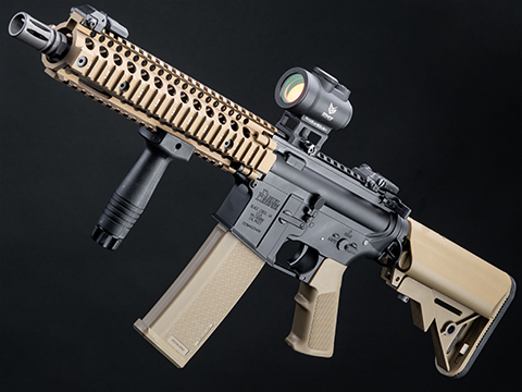 EMG Helios Daniel Defense Licensed MK18 Airsoft AEG Rifle by Specna Arms (Model: EDGE Series / Black & Tan / Gun Only)