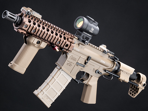 EMG Daniel Defense Licensed DDM4 Dagger RISII-7 B.R.S.S. Airsoft AEG Rifle (Model: Lite-S / Tan)