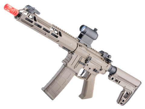 Matrix UTR556 Polymer M4 Airsoft AEG Rifle w/ Aeroknox Licensed AX-15 Handguard (Model: SBR / Polymer Handguard / Tan)