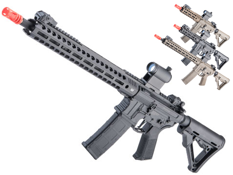 Matrix x Double Eagle M4 Airsoft AEG Rifle w/ M-LOK Handguard & Falcon Gearbox (Model: CQB / Black)