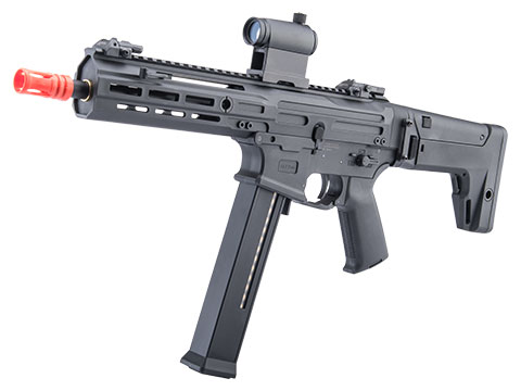 Matrix x Double Eagle UTR45 Airsoft AEG SMG w/ M-LOK Handguard and Falcon Gearbox (Model: 350 FPS / Black)