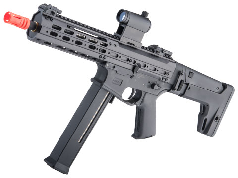 Matrix x Double Eagle UTR45 Airsoft AEG SMG w/ Modular Handguard and Falcon Gearbox (Model: 350 FPS / Black)