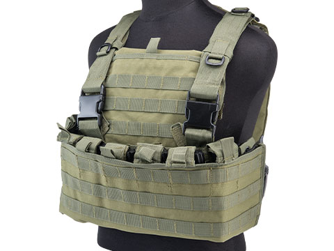 Defcon MPS Modular Pouch System Chest Rig (Color: Olive Drab)