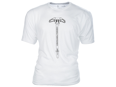 Bunker Branding Co. Demolition Ranch Charging Handle White T Shirt (Size: Large)
