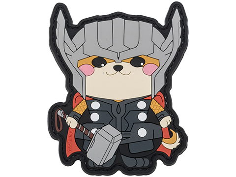 Evike.com The DOGE Hook & Loop PVC Morale Patch (Style: Doge God of Thunder)