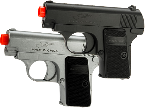 Double Eagle Airsoft Dual Pocket Pistol Set with Gun Case